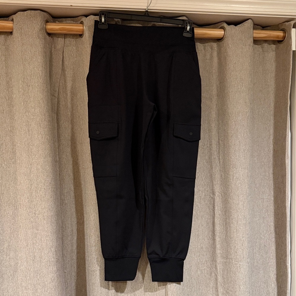 Athleta Black Cargo Joggers